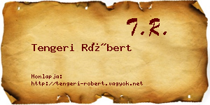 Tengeri Róbert névjegykártya